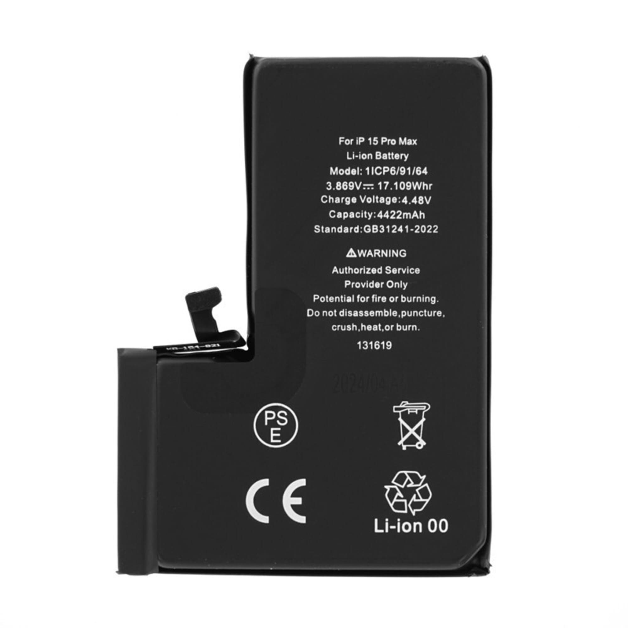 Iphone 15 Pro Max High Capacity Genuine Baterija MobyX