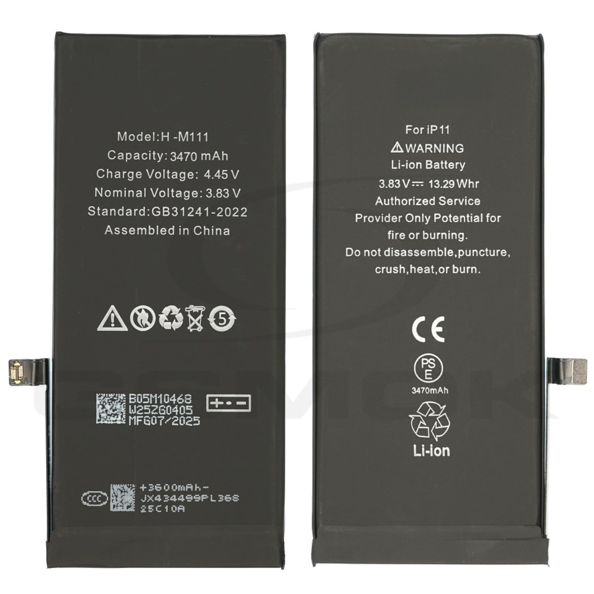 Iphone 11 High Capacity Baterija MobyX